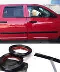 16 ft glossy black automotive molding trim, 1 in wide, for bumper, window, and door; universal vinyl, scratch-proof.