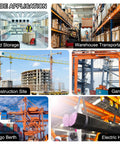 Wide application of Four Bearing Trolley Assembly Set for Garage Hoist System in cold storage, warehouse, construction, gantry, cargo.