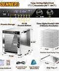 Rock Solid Commercial Food Dehydrator With 12 Stainless Steel Trays To Whip Up Prime Beef Jerky And Crispy Fruit Snacks Smart Temperature Controls And No Sweat Cleanup For Your Daily Grind digital control panel and stainless steel body with accessories