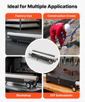 VEVOR Electric PVC Conduit Heater For 1/2 To 4 Inch Pipes With Rapid Even Heating Technology And Carry Handle in various settings.