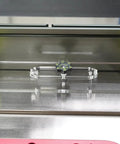 Dead Solid L Fence Extender Kit Xt4 for table saws, featuring green brackets and clear acrylic panel for precise cuts.