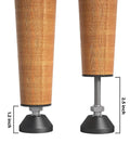 Beefy Heavy Duty Furniture Levelers With Nut Kit Adjustable Feet for tables and cabinets, showing height adjustability.