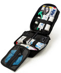 Scherber Premium IFAK Kit Trauma Pack in black MOLLE pouch; includes tourniquet, HyFin chest seal, Israeli bandage
