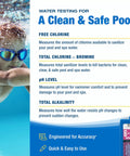 K-1004 DPD 6-In-1 Pool Test Kit Checks Free Chlorine Total Bromine pH And Acid Demand Fast Results In Tote for pool water safety.