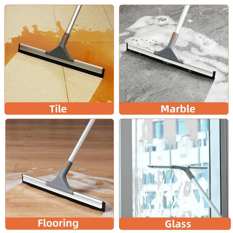 Beast Mode Cleaning With 60 Inch Extendable Aluminum Pole And Rubber Blade For Quick Cleanups On Various Surfaces