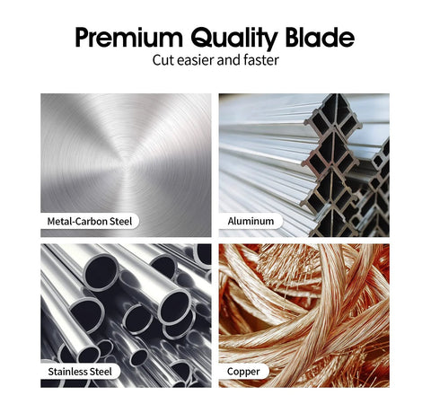 MIDO professional abrasive cut-off wheels; metal-carbon steel texture front view.
MIDO professional abrasive cut-off wheels; aluminum extrusion stock side view.
MIDO professional abrasive cut-off wheels; stainless steel tubes close-up.
MIDO professional abrasive cut-off wheels; copper wire strands close-up, installed view.