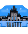 Hold Down Clamp Clamping Complete Set Kit For Bridgeport Mill Machine featuring durable tool steel construction and organized hardware.