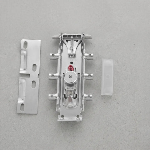 No Drill Cabinet Bracket Set Concealed Steel Shelf Brackets 1 Pair showing components and hidden wall mount design.