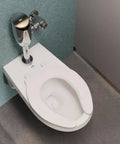 Heavy Duty Commercial Automatic Flush Valve With One Point One Gpf Chrome Plated Finish and Hydropowered Gear Driven Ceramic Cartridge.