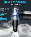 Rechargeable Cordless Air Duster For PC And Electronics Cleaning No More Canned Air Portable Blower With Multiple Nozzles