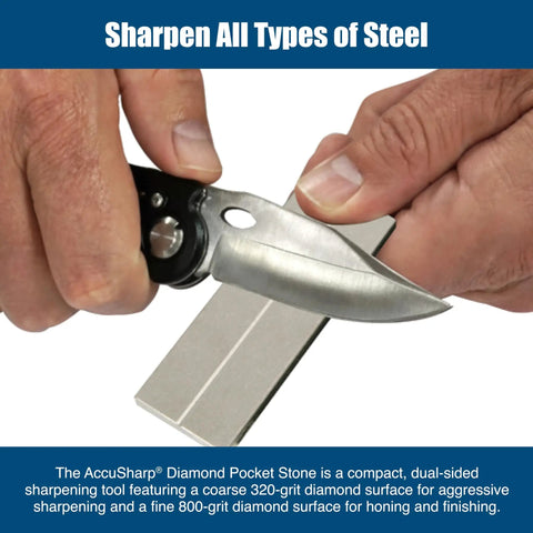 Pocket Stone Sharpener With Pouch Dual Sided 3 Inch Diamond Sharpening Stone For Knives Fish Hooks Camping And Hunting Gear Restores Repairs And Hones Blades On The Go