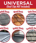 Universal application for HeatTape Pro Self Regulating Heat Cable With GlowCap Technology on various roof types