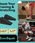 Heavy Duty Squat Wedge Block Set For Fitness Fanatics With Dope High Weight Rating Epp Foam Build shown in use during training.