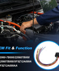 Engine Knock Detonation Sensor And 2 Pin Connector 3 3L For Nissan Frontier Quest Xterra Pathfinder Mercury Villager 1999 2000 2002 2004 Replacement 22060 7B000 Plug And Play Easy Drop In, installed in engine bay