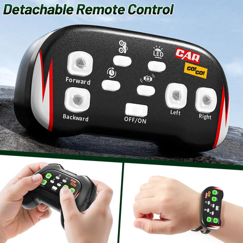 All Terrain Amphibious Remote Control Monster Truck For Kids Ages Six To Twelve with detachable remote control on wrist