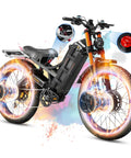 Badass 2025 Upgraded 4000w Dual Motor Electric Bike For Adults has sleek design, hydraulic brakes, and off-road 26 inch tires.