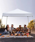 10x10 Pop Up Gazebo Tent With Slant Leg Frame, Waterproof Canopy With UV Protection, Easy Setup For Parties, BBQs, Weddings And More