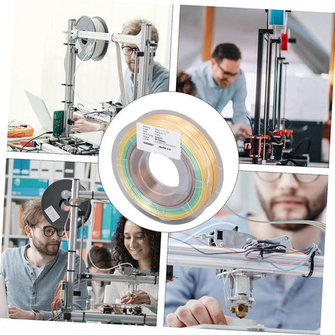 Silk Shiny PLA Filament 1.75Mm, 200G Spool, Fast Color Gradient Multicolor 3D Printer Material With Glossy Finish, Flows Smooth And Gonna Look Dope On All Your Custom 3D Printing Creations