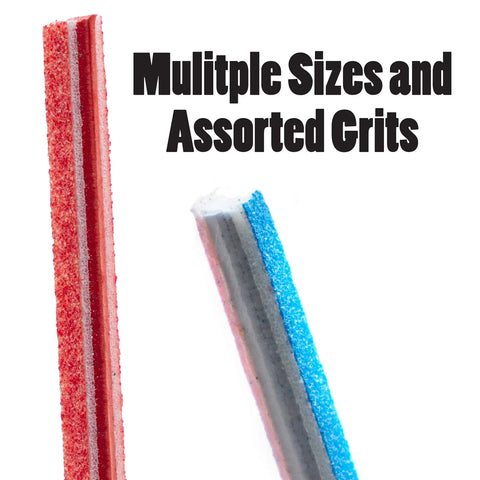 Pro Grade Flexible Sanding Twigs Kit 100 Pcs For Woodworking And Model Making Cushioned Sticks With Mixed Grit Abrasives