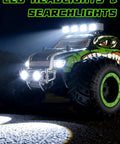 Rugged Dino Theme RC Monster Truck For Kids Ages 4 To 12 Blazing 20kmh Speed All Terrain Off Road Crawler with LED lights