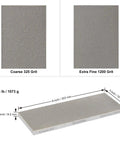 Dimensions and grits of Double Sided Diamond Sharpening Stone With Coarse 325 Grit And Extra Fine 1200 Grit