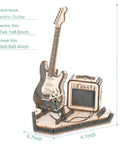 DIY Wooden Guitar Kit 3D Puzzle Craft Build Your Own Electric Guitar Model Easy Assembly In One And A Half Hours