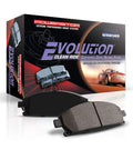 Power Stop Evolution ceramic disc brake pads; pair with packaging box (Toyota Corolla 2019–2022)