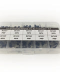 Transistor Assortment Kit With 10 Value Sets 20 Pieces Each In TO92 DIP Box Includes BC327 BC337 BC517 BC547 BC548 BC549 BC550 BC556 BC557 BC558 Awesome For Hobbyists And DIY Projects