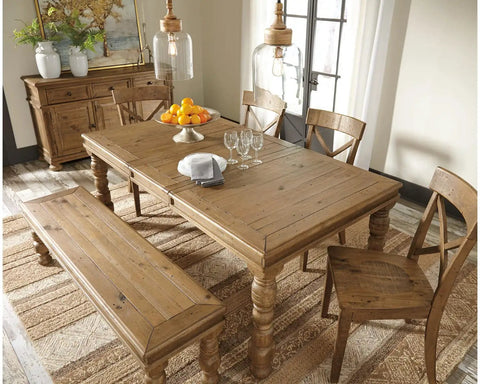 Dining room with Faiz Dope Rustic Wood and Glass Pendant Light With Natural Wood Finial and Clear Glass Shade