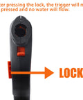 Replacement Pressure Washer Gun Kit With 2000 PSI Max And 12.2 Inch Wand, close-up of the trigger lock mechanism