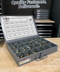 All In One Grade 8 Hex Cap Bolts Screws Nuts Washers Lock Washers Set With Heavy Duty Tray 574 Piece Coarse Thread Hardware Kit