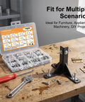 Open 1000 Piece Zinc Plated Steel Flat Washers Workhorse Set With Eight Common Sizes M2 M3 M4 M5 M6 M8 M10 M12 on workbench