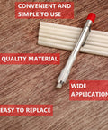 Two Pro Grade Soapstone Marker Pencil Sets With 12 Refills For Welding, Metalworking And Fabrication on wooden surface
