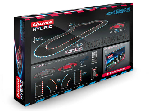 Box of Hybrid Highway Challenge Racing Set Dope Next Gen Vibe With Porsche 911 GT3 R In One To Fifty Scale Hybrid Technology With AI Support