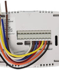 Back of SuitePro Non Programmable Fan Coil Thermostat With Large Backlit Display And 3 Speed Fan Control showing wiring