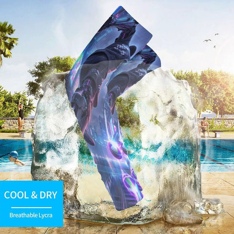 Cool Breeze Sun Arm Sleeves With Solid Upf 50 Plus Uv Blocker Breathable Stretch Sleeve For Road Trips Running And Daily Grind Keep Your Arms Fresh And Chill