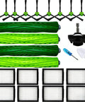 All In One Replacement Roller Brush And Side Brushes HEPA Filter Caster Wheel Kit For Roomba Evo And J E I Series Robots, multiple components