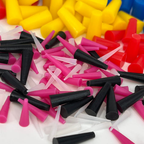 Colorful 235 Piece Silicone Rubber Plug Set For Powder Coating And Ceramic Coating And Painting With Tapered Stoppers.