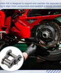 Top Tier ISO DIN 16B-1 Roller Chain Offset Half Link For Heavy Duty Gear With 25.4 Pitch 3 Pack Manganese Steel Connector Kit on motorbike's chain