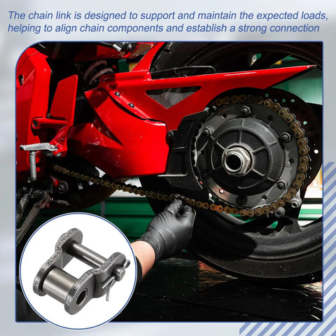 Top Tier ISO DIN 16B-1 Roller Chain Offset Half Link For Heavy Duty Gear With 25.4 Pitch 3 Pack Manganese Steel Connector Kit on motorbike's chain
