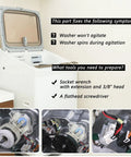 Washer Shift Actuator Replacement Kit With 5 Piece Drive Belt Set For Washing Machine Repair Must Have Includes Clutch Clutch Spring Transmission Drive Pulley And Nut on washer