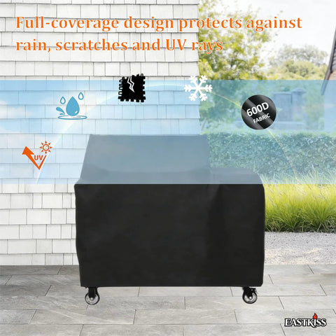 Heavy Duty Waterproof Pellet Grill Cover For Backyard Beast 1200 And RT 1000 Wood Pellet Grills Fade Resistant Outdoor Shield