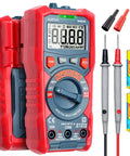 Digital Multimeter With TRMS 4000 Counts Auto Ranging Volt Meter Ohmmeter NCV Capable, with probes and batteries visible