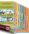 Economics Vocabulary Poster Set for Social Studies Classrooms 10 12 By 18 Inch Posters, showing 'Goods' in various colors, USA-made.