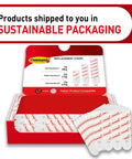 Front view of Command Indoor Replacement Strips package, 36 white adhesive strips for damage-free wall hanging up to 3 lb