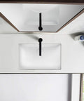 Undermount Bathroom Sink With Overflow In White, Premium Vitreous China, High Chemical And Thermal Shock Resistant, 18.25 By 11.94 By 6.88 Inches, Courtyard Style, Overflow Hole Included, Drain Not Included