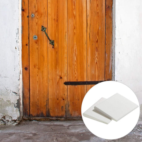 Zonon self-adhesive door corner foam seals, white, 8 pcs for draft and noise protection.