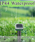 IP44 waterproof Solar Powered Pest Shield Kit 10 Pack Waterproof Outdoor Repellent For Lawns And Gardens glowing in rain