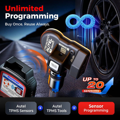 MX Sensor 315 Plus 433MHz Universal TPMS Sensor For Cars And SUVs Tire Pressure Monitoring System EZ Install Relearn Ready High Accuracy Durable Build Ideal Replacement Tire Sensor 2 Year Warranty, black TPMS sensor by wheel