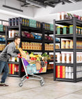 Beefy 5-Tier Heavy Duty Garage Shelving Unit With Adjustable Shelves All Metal Rack Holds Up To 2500 Lbs Great For Tools Bins And Bulk Items In Garage Workshop Basement Or Pantry 71H X 46W X 20D in pantry with groceries